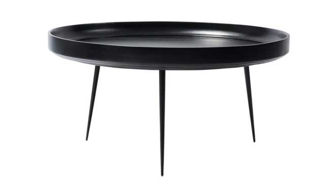 Mater Bowl Table Extra Large Black Stained Mango wood