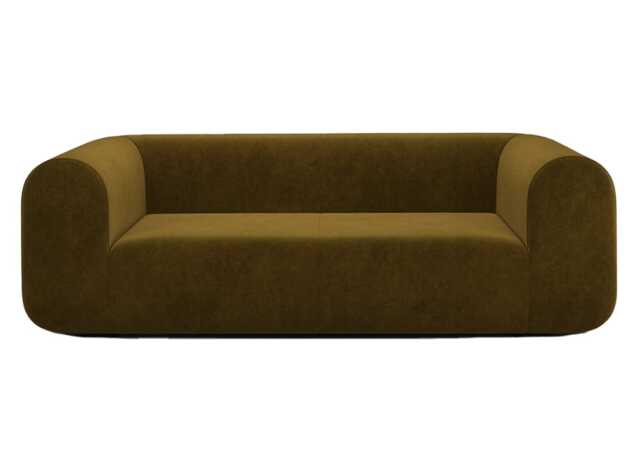 Tom Dixon Plump 2.5 Seater Sofa Config 1 Royal 162 Black Legs
