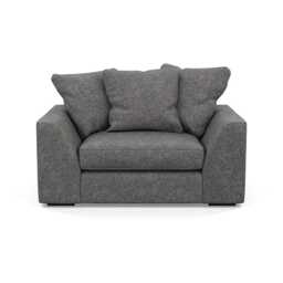 Heal's Cumulus Loveseat Melton Wool Shale Black Black
