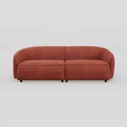 Heal's Aurelie 3 Str Sofa Smart Luxe Velvet Tawny