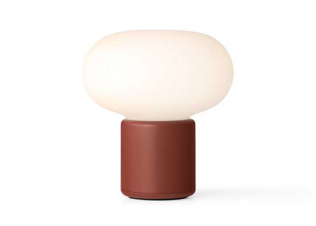 New Works Karl-Johan LED Portable Table Lamp Earth Red - image 1