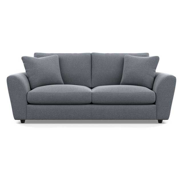 Heal's Snooze 4 Seater Sofa Boucle Steel Black Feet