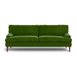 Heal's Stanton 4 Seater Sofa Smart Luxe Velvet Grass Walnut Stained Feet - thumbnail 1