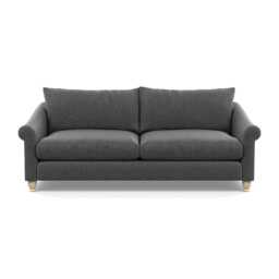 Heal's Devon 4 Seater Sofa Melton Wool Granite Natural Feet