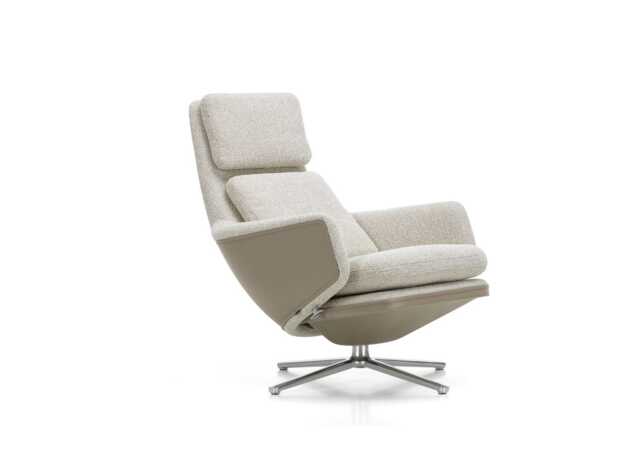 Vitra Grand Relax Lounge Chair Nubia 05 Creme Sand - image 1
