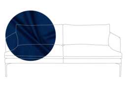 Heal's Matera 3 Seater Sofa St Moritz Wool Blue