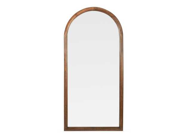 Heal's Genoa Arch Floor Mirror Walnut Finish 90 x 190cm