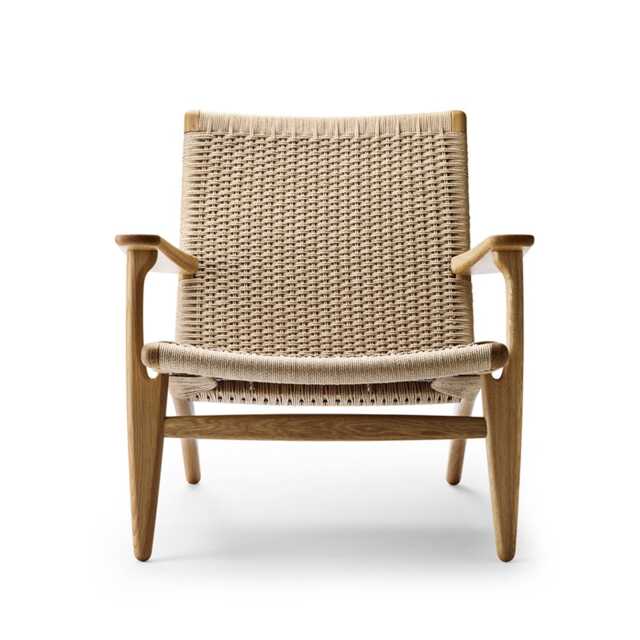 Carl Hansen & Son CH25 armchair Oak Oil / Natural cord