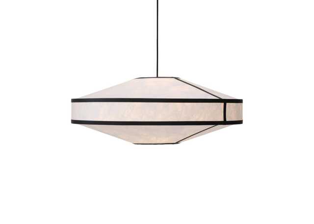 New Works Kite Pendant Light 3B White/Black 75cm