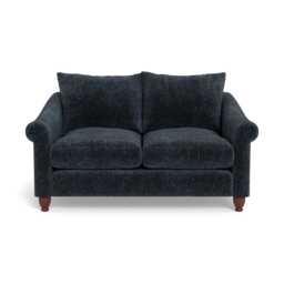 Heal's Devon 2 Seater Boucle Velvet Space Walnut Stained Beech Feet