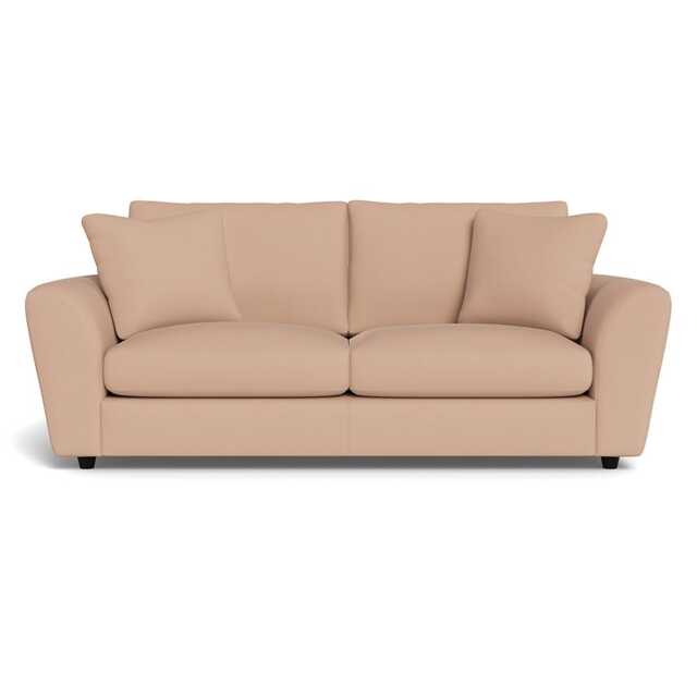 Heal's Snooze 4 Seater Sofa Capelo Linen-Cotton Rosedale Black Feet