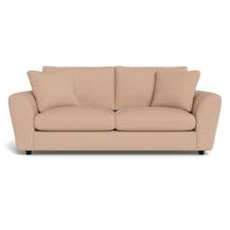 Heal's Snooze 4 Seater Sofa Capelo Linen-Cotton Rosedale Black Feet