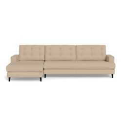 Heal's Mistral Left Hand Facing Corner Sofa Capelo Linen-Cotton Bamboo Black Beech Feet - thumbnail 2
