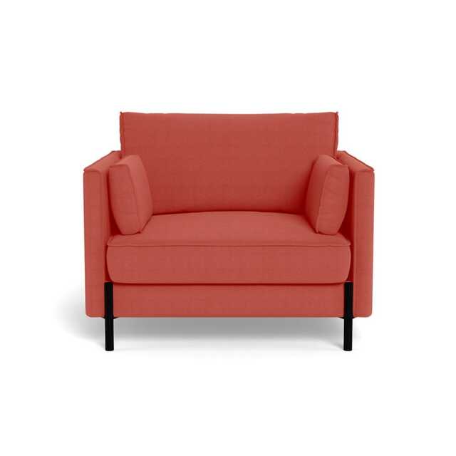 Heal's Tortona Armchair Linen Grenadine Black Feet