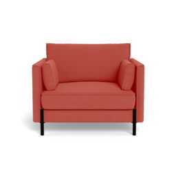 Heal's Tortona Armchair Linen Grenadine Black Feet