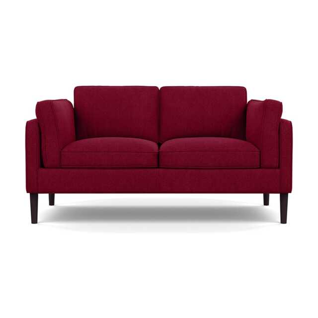 Heal's Sonno 2 Str Sofa St Moritz Wool Red 74 Black Feet