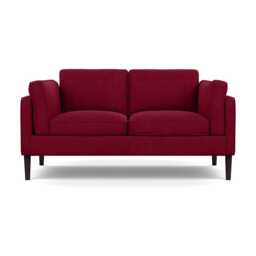 Heal's Sonno 2 Str Sofa St Moritz Wool Red 74 Black Feet