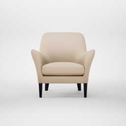 Heal's Wallis Armchair Smart Cotton Linen Rice Black Feet
