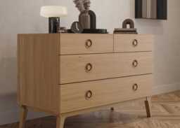 Case Valentine Chest of Drawers Oak - thumbnail 2