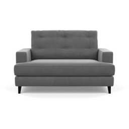 Heal's Mistral Loveseat Smart Velvet Mercury Natural Feet - thumbnail 2