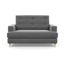 Heal's Mistral Loveseat Smart Velvet Mercury Natural Feet - thumbnail 1