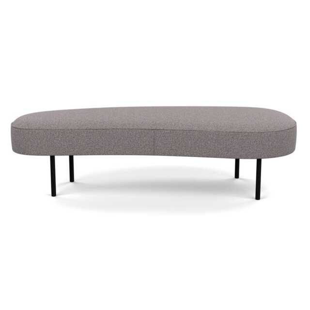 Heal's Isola Large Ottoman Loop Boucle Granite Black Feet