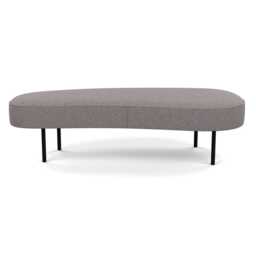 Heal's Isola Large Ottoman Loop Boucle Granite Black Feet