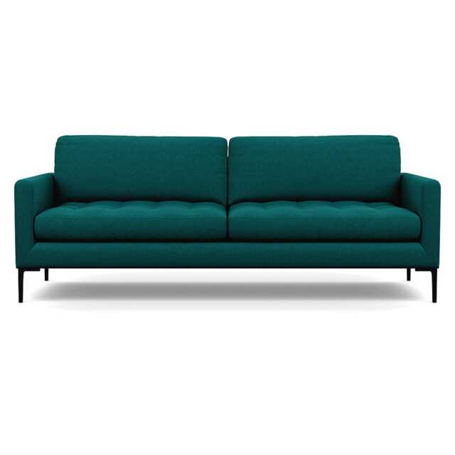 Heal's Eton 4 Seater Sofa Brushed Cotton Pine Black Feet