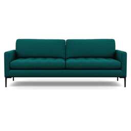 Heal's Eton 4 Seater Sofa Brushed Cotton Pine Black Feet