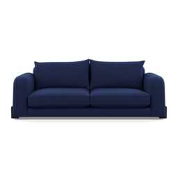 Heal's Nuvola 4 Seater Sofa Melton Wool New Navy Black Beech Feet