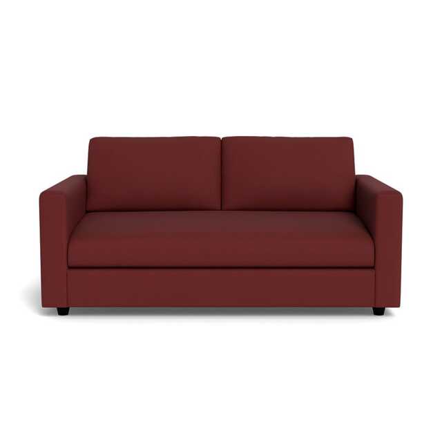 Heal's Nimbus II 3 Seater Sofa Capelo Linen-Cotton Etruscan Red Black Feet
