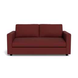Heal's Nimbus II 3 Seater Sofa Capelo Linen-Cotton Etruscan Red Black Feet