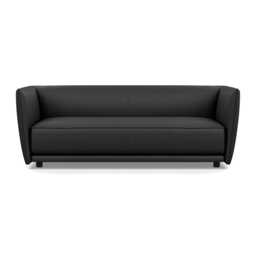 Heal's Valley 3 Seater Sofa Grain Graphite Walnut Stain Feet - thumbnail 1