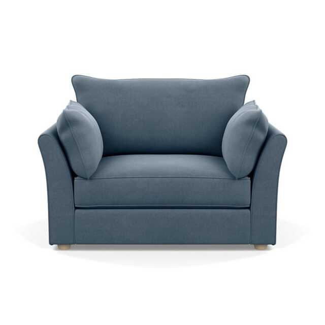 Heal's Tailor Loveseat Capelo Linen-Cotton Mineral Natural Beech Feet