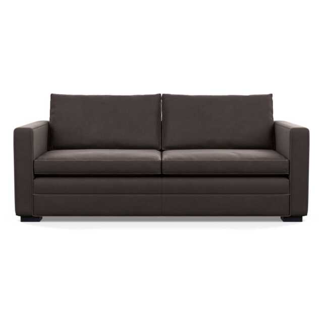 Heal's Palermo 3 Seater Sofa Nobilis Velvet Sable Black Feet