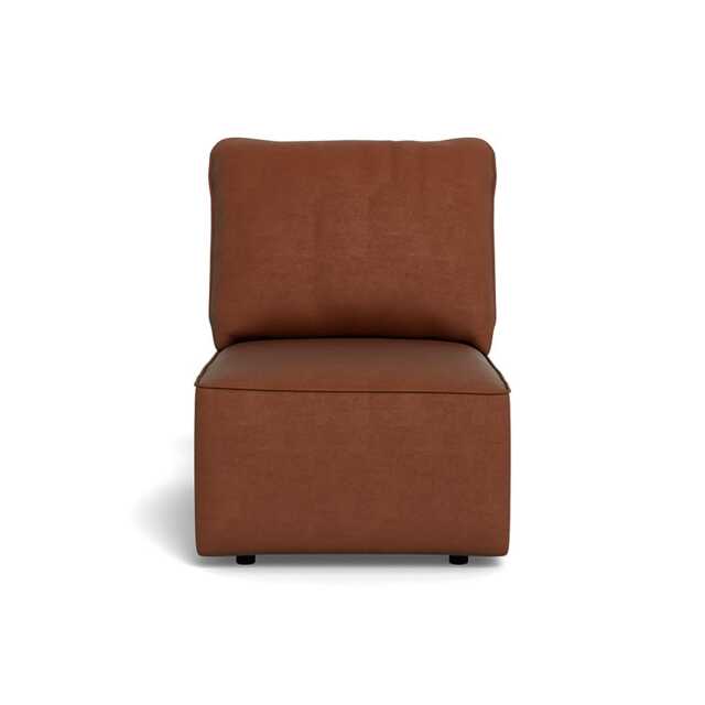 Heal's Morven Single Unit Smart Luxe Velvet Tawny Black Feet