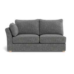 Heal's Tailor Medium Left Hand Facing Corner Unit Melton Wool Shale Natural Feet