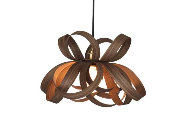 Tom Raffield Skipper Pendant Light Walnut Extra Small