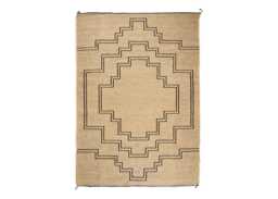 Heal's + Linie Design Emene Rug Natural & Black 140 x 200cm