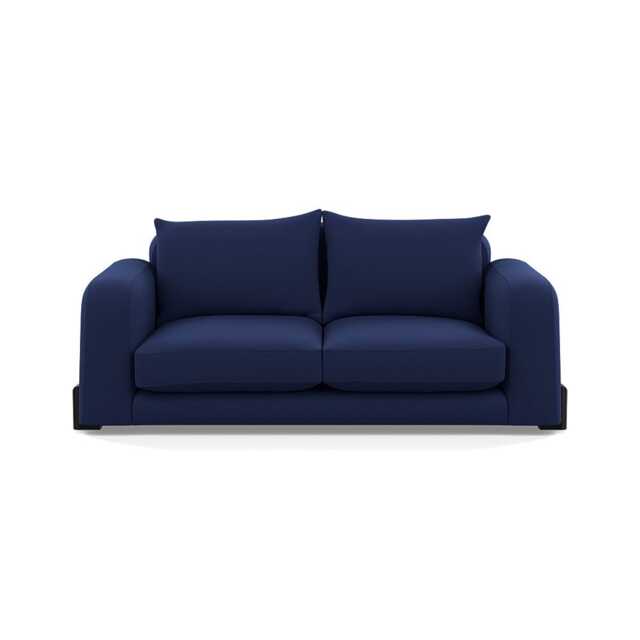 Heal's Nuvola 3 Seater Sofa Melton Wool New Navy Black Beech Feet