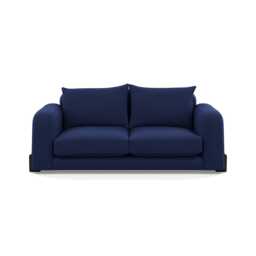 Heal's Nuvola 3 Seater Sofa Melton Wool New Navy Black Beech Feet