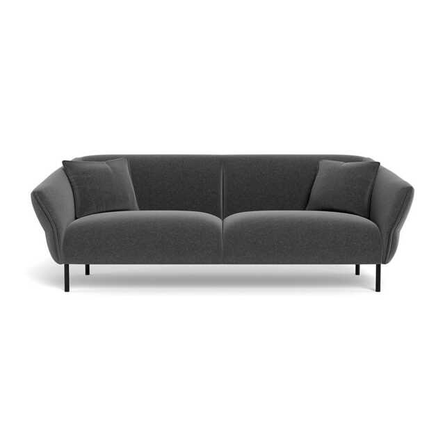 Heal's Alto 4 Seater Sofa Melton Wool Granite Black Feet - image 1