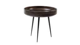 Mater Bowl Table Small Grey Smoked Mango Wood