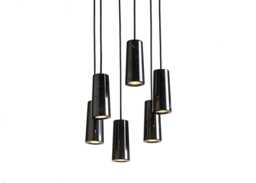 Case Core Six Pendant Light Cluster Nero Marquina Marble