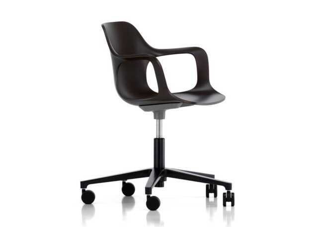 Vitra HAL RE Armchair Studio in Deep Black 12 Castors - image 1