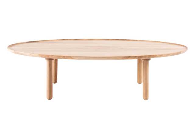 Gazzda Mu Coffee Table Oval 120 x 65cm White Oiled Oak