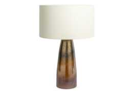 Heal's Ryde Glass Dual Light Table Lamp Bronze/Green
