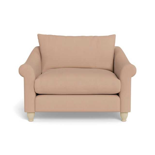 Heal's Devon Loveseat Capelo Linen-Cotton Rosedale Natural Feet - image 1