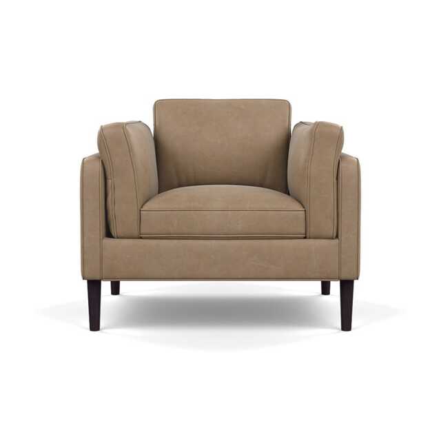 Heal's Sonno Armchair Heritage Leather Camel 2015 Wenge Black Feet - image 1