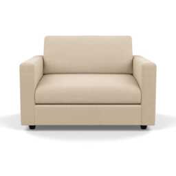 Heal's Nimbus II Loveseat Brushed Cotton Oat Black Feet - thumbnail 1